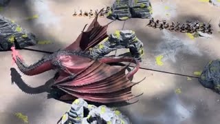 Smaug Vs Army of Thror 800pts Seize the Prize [upl. by Clute488]