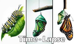 Monarch Butterfly Life Cycle  Time lapse greentimelapse gtl timelapse [upl. by Sukin]