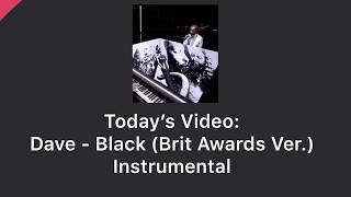 Dave  Black Brit Awards 2020 Ver Prod By GM1 Instrumental on GarageBand [upl. by Ordnaxela824]