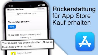 Gekaufte Apps im App Store zurückgeben amp Rückerstattung bekommen 2024 [upl. by Adnorat776]