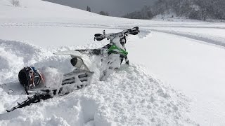 Timbersled SX120 KX450F  Powder Day [upl. by Yecnahc]