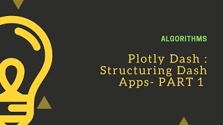 Plotly Dash  How to structure multipage dash apps  PART 1 [upl. by Notgnirrab]