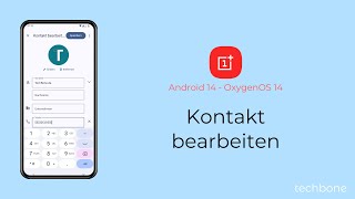 Kontakt bearbeiten  OnePlus Android 14  OxygenOS 14 [upl. by Roer]