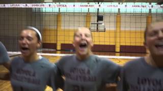 Loyola Womens Volleyball Sings the Fight Song [upl. by Ellak]