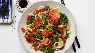 Tassal Salmon Stir Fry with Udon Noodles [upl. by Hawker]