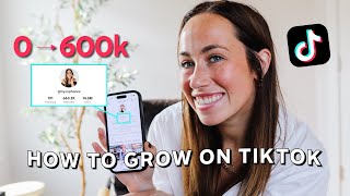 6 TIPS ON HOW TO GROW ON TIKTOK  600k followers and growing [upl. by Nidorf]