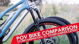 ONTRAIL MTB COMPARISON  Stumpjumper EVO vs EXPERT [upl. by Enymzaj]