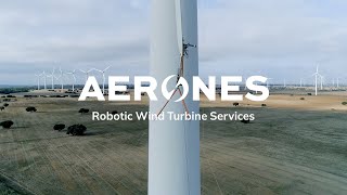 Aerones Wind Turbine Blade Maintenance Technology [upl. by Alyam]