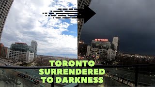 Toronto Goes Dark 2Minute Time Lapse of the Total Eclipse You Wont Believe It [upl. by Eked648]