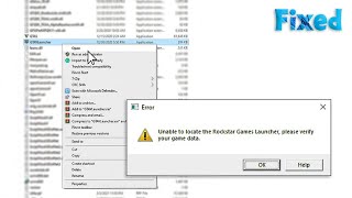 How to fix GTA 5 Unable to locate the Rockstar Games Launcher please verify your game data [upl. by Burley]