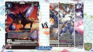 DIGIMON TCG Local match Diaboromon Black vs Justimon control Black  TEA COFFEE AND GAMES [upl. by Ainniz]