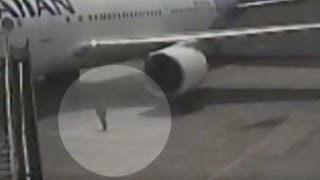 Watch teen stowaway exit wheel well of plane [upl. by Cann]