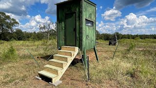 Building the best deer blind twincedarsranch1658 [upl. by Enovahs]