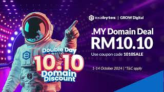 RM1010 for MY Domain for the First Year [upl. by Sydalg]