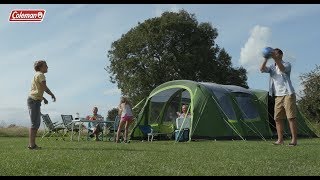 Coleman® Weathermaster 6XL Air  6 person tent with FastPitch™ Air amp BlackOut Bedroom® technologies [upl. by Eisac]