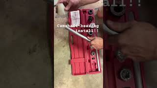 Cam bearing install mechanic automechanic unclerayraysgarage [upl. by Banna577]