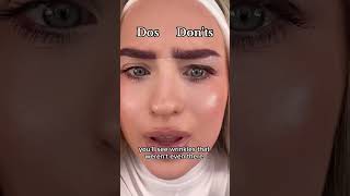 DOS AND DONT’S✨✨✨✨linerhack makeuptips makeup makeuptricks easyliner hairstyleideas beauty [upl. by Inahet]