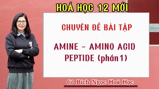 Hóa 12 mới Chuyên đề bài tập amine amino acid peptide phần 1 [upl. by Alpert]