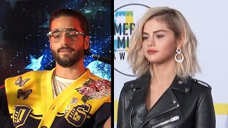 Maluma Gives Selena Gomez Duet Update Admits He Loves Keeping Up With the Kardashians Exclusi… [upl. by Kalam370]