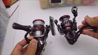 Spinning reel comparison  Shimano stradic ci4 vs Daiwa Ballistic LT [upl. by Bortz412]