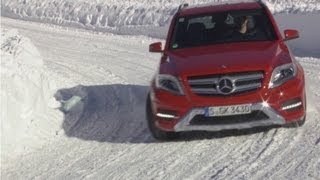 2013 Mercedes GLK 350 on Snow [upl. by Lambrecht]