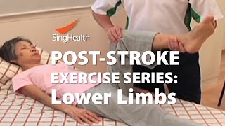 PostStroke Exercises Part 2 Lower Limb [upl. by Dressel]