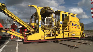 XYZ Rail amp Civils  Ballast Undercutter Operation  Shaftholme Junction [upl. by Wilser]