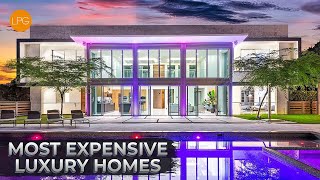 3 HOUR TOUR OF THE MOST EXPENSIVE AND LUXURIOUS HOMES OF MILLIONAIRES [upl. by Odnomar]