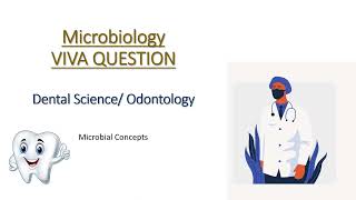 Microbiology viva questions  Dental science [upl. by Namruht]