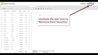 Archibus in 30 Seconds How to Remove Features from Favorites [upl. by Anniram]