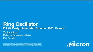 ECE 3005 CIR Final Presentation Ring Oscillator [upl. by Dnomyad]