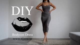 DIY Bodycon dress  Tijana Arsenijevic [upl. by Hoem]