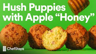 The Best Hush Puppies Recipe Crispy Fluffy CheddarTasso Hush Puppies With Apple “Honey” [upl. by Nytsirt646]