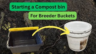 Making a precomposting bin for breeder buckets [upl. by Dolores]