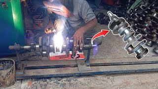 How To Repair Old Crankshaft Process Video  Crankshaft Restoration Process [upl. by Micco]