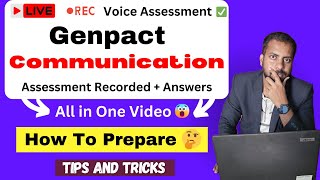 Live Test  Genpact English online assessment  Watch And start Test [upl. by Ananna]