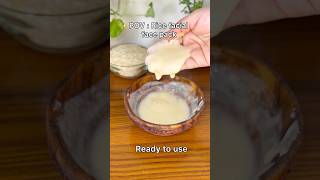 Rice facial face pack  DIY korean rice face mask skincare glassskin shorts [upl. by Hui]