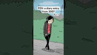 My teen diary dramas continue XD 2000s y2k emo millennials comedy lgbt animation shorts [upl. by Warder]