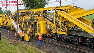 Extremely Modern Giant Railway Repair Machine  Fastest Rail Replacement Technology [upl. by Sayce62]