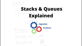 Stacks amp Queues Explained  Algorithms  Ingenium Academy [upl. by Oliver968]