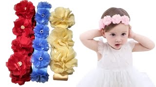 DIY how to make baby bandanas tutorial menjahit bando anak perempuan tailorazka7549 [upl. by Pineda]