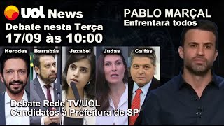 Debate RedeTVUOL com candidatos à Prefeitura de São Paulo [upl. by Hafirahs887]