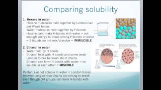 Intermediate Bonding PolaritySolubility and Intermolecular Bonding [upl. by Ainoda]