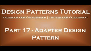 Adapter Design Pattern [upl. by Oderfodog]