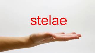 How to Pronounce stelae  American English [upl. by Airebma6]