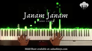 Janam Janam  Piano Cover  Arijit Singh  Aakash Desai [upl. by Geoff]