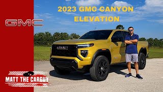 The all new and redesigned 2023 GMC Canyon Elevation review and drive [upl. by Schwejda]