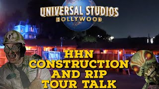 HHN HOLLYWOOD 2023 MIDAUGUST UPDATES and RIP TOUR TALK  NIGHT TIME CONSTRUCTION [upl. by Merilyn]