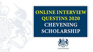 Chevening Online Interview Tips 2021  2022 STEP BY STEP [upl. by Annavoj793]