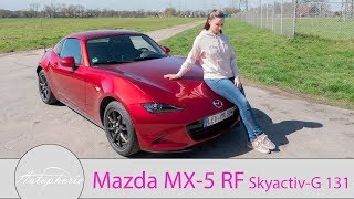 2018 Mazda MX5 RF SkyactivG 131 Fahrbericht  GIRLS REVIEW  Autophorie [upl. by Ku]